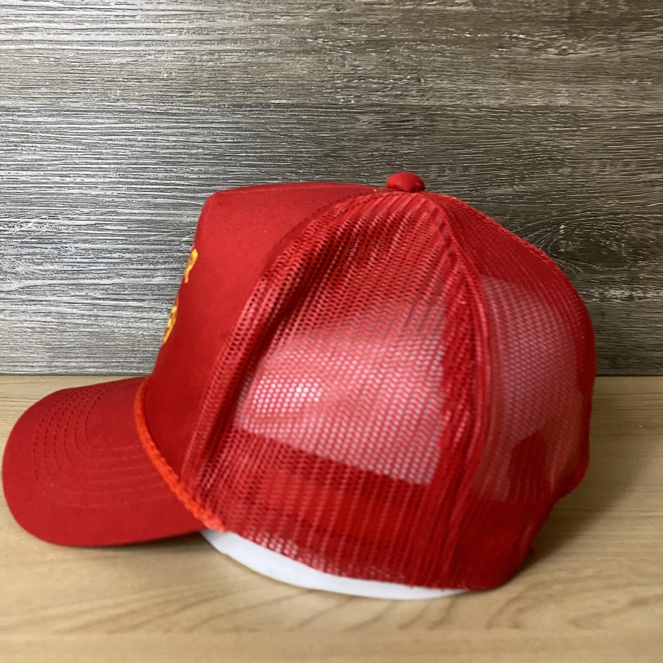 VINTAGE Hank Williams Sr Hat Cap Snap Back Mesh Trucker Country Music Museum 80s - Image 4 of 4