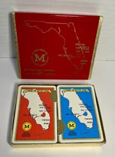 Vintage Florida Land Development Playing Cards Bridge Deck Double Deck Boxed Set