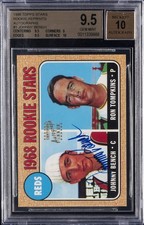1998 TOPPS STARS RC REPRINTS - AUTOS #1 JOHNNY BENCH BGS 9.5