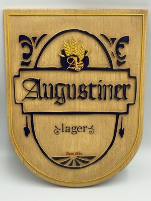 Augustiner Lager Wood Look Sign - 15''x19'' - New in Box