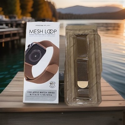 Press Play Mesh Loop Stainless Steel Mesh Strap For Apple Watch Series8/7/6/5 