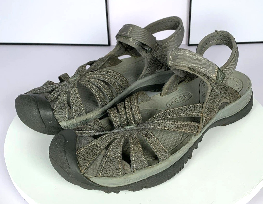 Keen Sandali da donna rosa con cinturino da trekking grigio gancio e passante per esterno 1025125 10