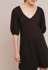 Velvet Anthropologie Dress Women’s Black Balloon Sleeve Shirt Graham Spencer 