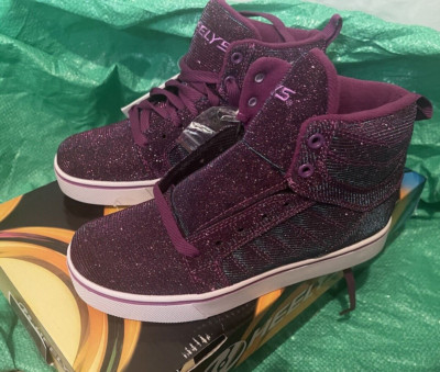 Heelys Sneaker Schuhe Rollschuhe Lila Glitzer Gr 36,5 Neuwertig 