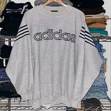 Vintage 80s 90s Original Adidas Trefoil Retro Pullover Crewneck Sweatshirt