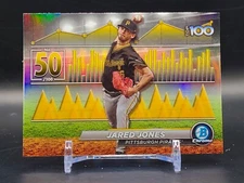 2024 Bowman Chrome Jared Jones Top 100 Prospects Refractor #BTP-50