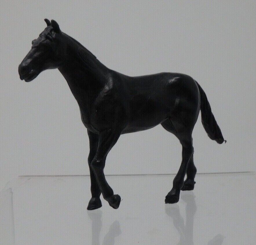 Vintage Timpo Black Walking Mustang from Midnight Special Train & Indian Village