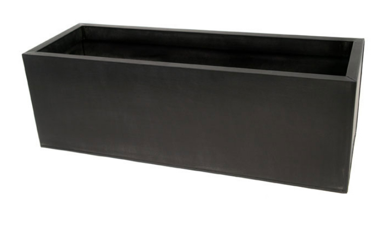 Zinc Metal Black Planter Plant Trough Garden Outdoor Large Rectangular ...