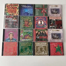 Christmas Lot Of 16 CDs PRE-OWNED CD'S Elvis, NOW, *NSYNC, Anne Murray, Mixes