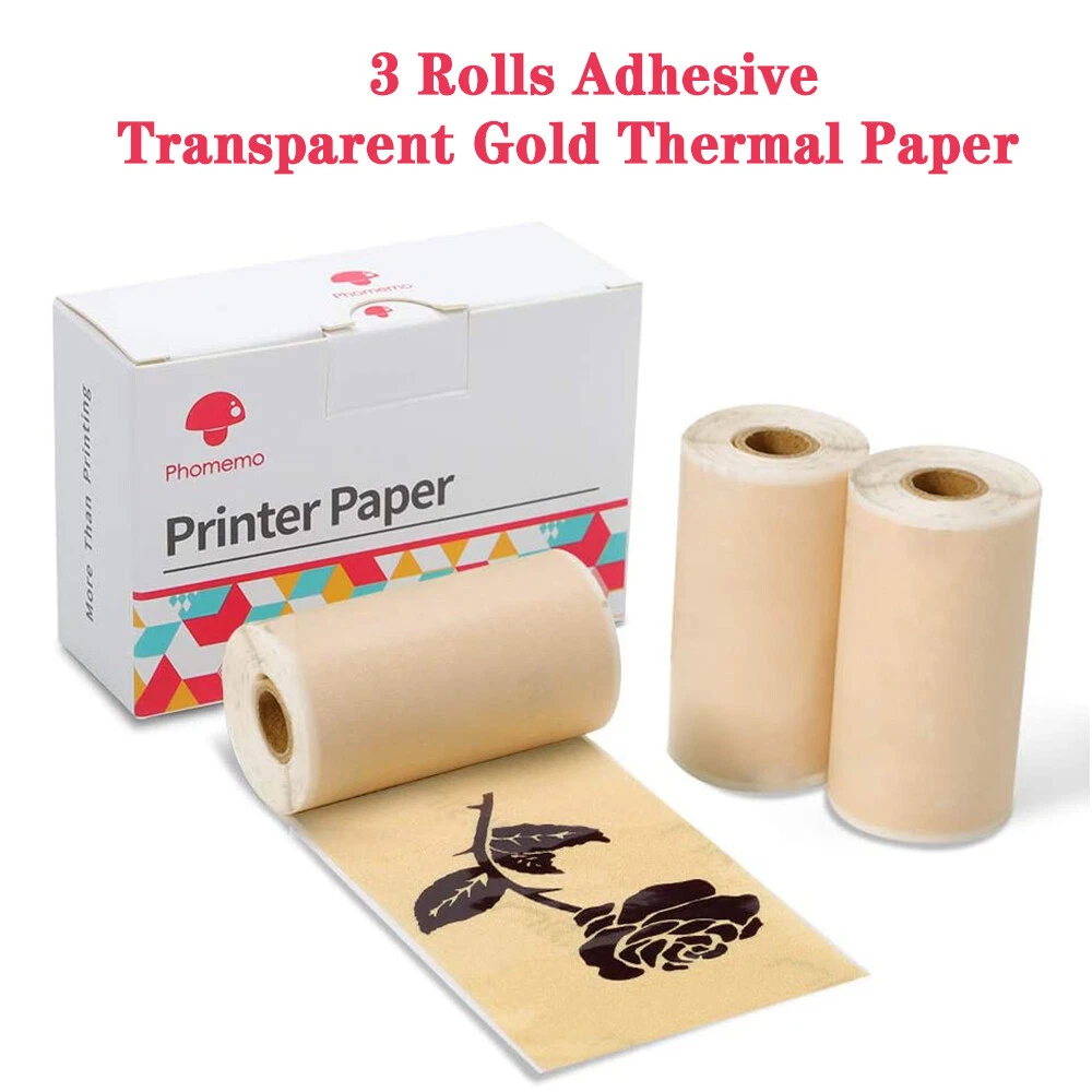 Bluetooth Mini Photo Printer Wireless Sticker Printer with Thermal Paper