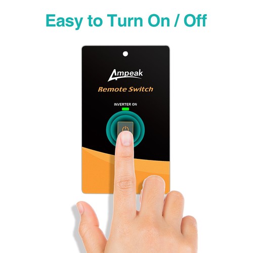 Ac Power Inverter Remote On/off Switch With 20 Ft Cable Push Button ...