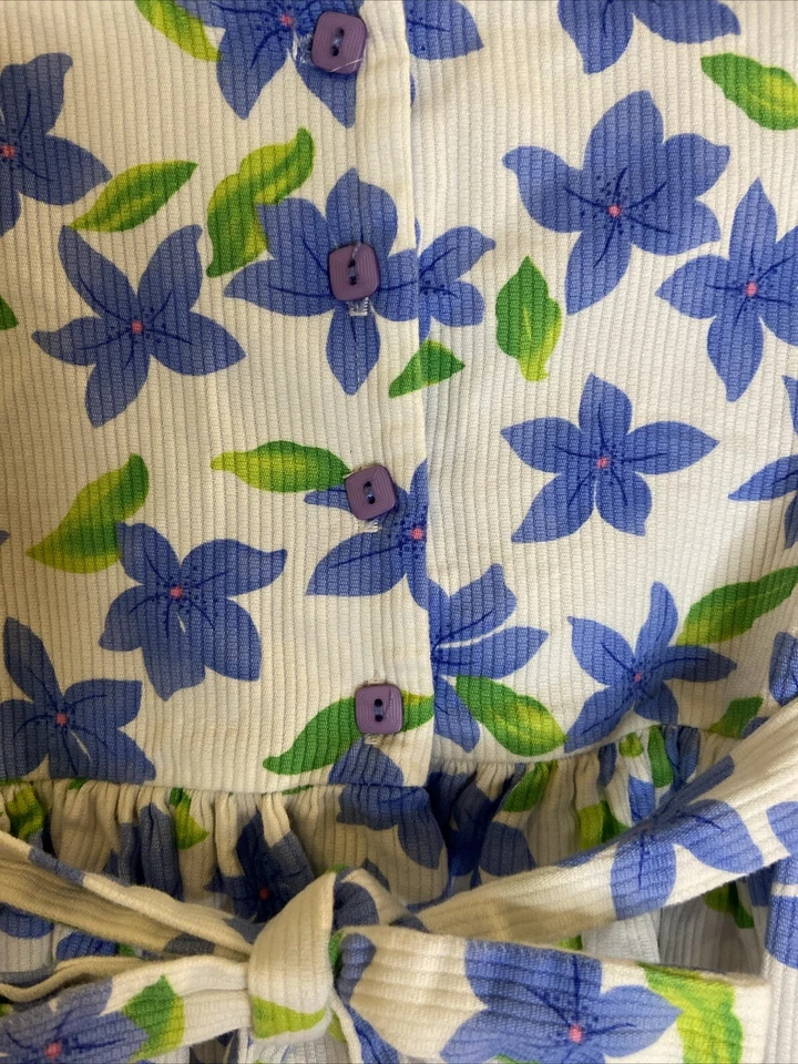 Plum Pudding Ltd Girls Sz 4T Short Sleeve Lined Floral Party Dress Easter Spring - Image 4 of 4