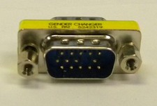NEW VGA 15-pins VGA SVGA Gender changer Male / Male