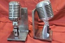 Shure 55SW Elvis Mic Bookends Made with Authentic Microphones