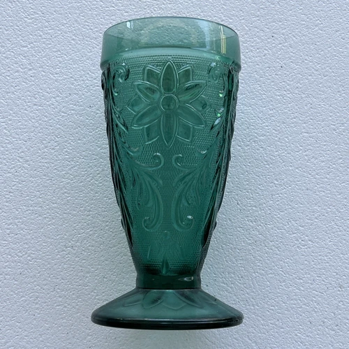 Replacement Tiara Sandwich Spruce Green 6-1/4" Ice Tea Tumbler Indiana Glass