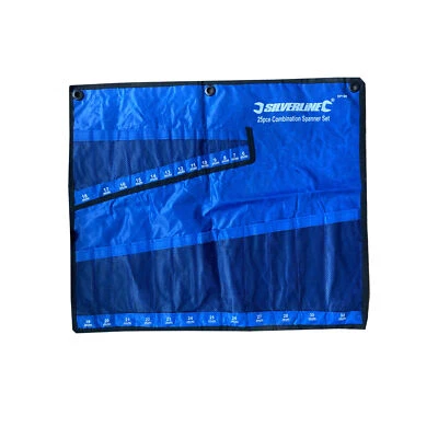 De 25 Pocket Compartment Canvas Tool Roll Water Resistant Storage Pouch Case