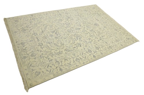 Moderner handgeknüpfter Teppich 200x300 Beige Floral Orientalisch UNIKAT 1114 - Picture 3 of 9
