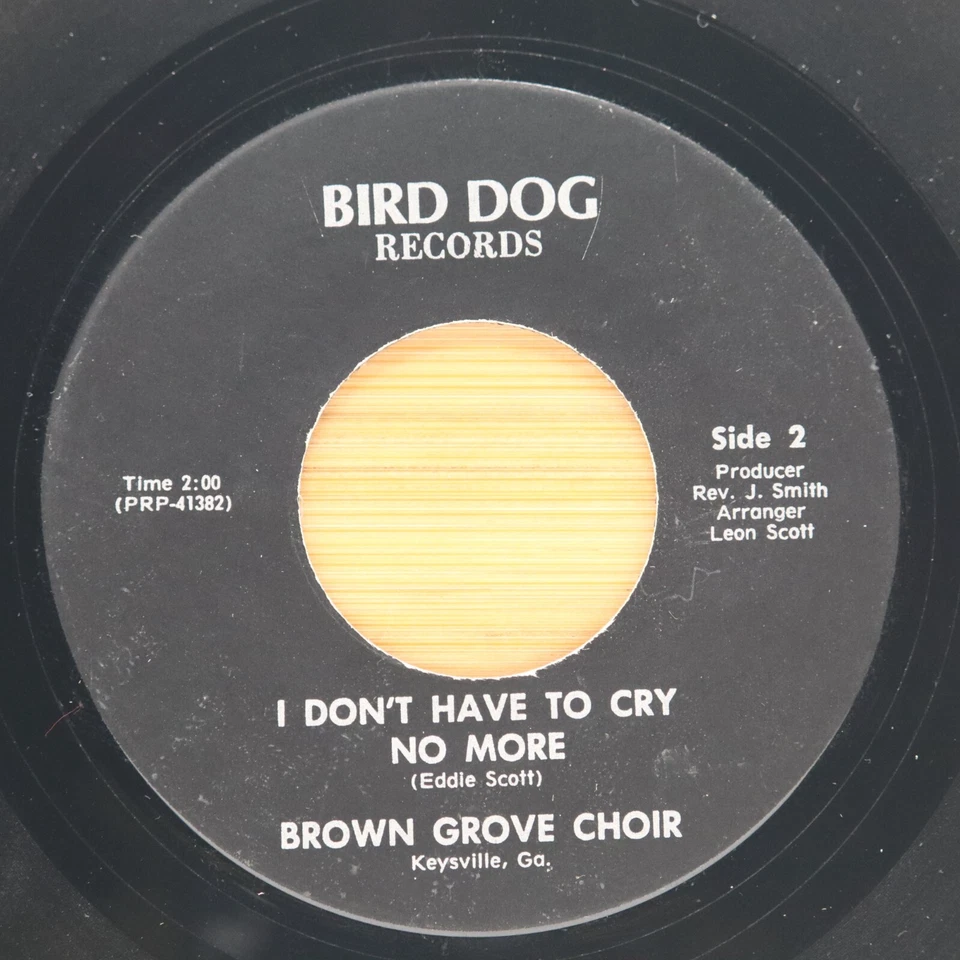 BROWN GROVE CHOIR - TRAIN IS COMING / I DON'T  - BLACK GOSPEL 45 BIRD DOG *HEAR* Foto 2 de 2