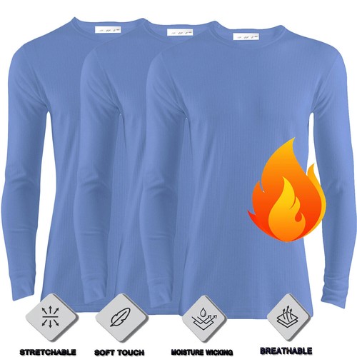 Paquete de 3 chaleco para hombre Extreme Hot 0,45 tog ropa interior térmica manga larga 4 colores - Imagen 5 de 40