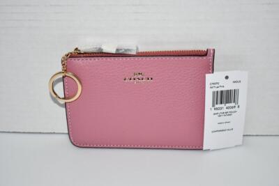 Coach Key Pouch in Gold/True Pink # C7957G IMOUS NWT | eBay