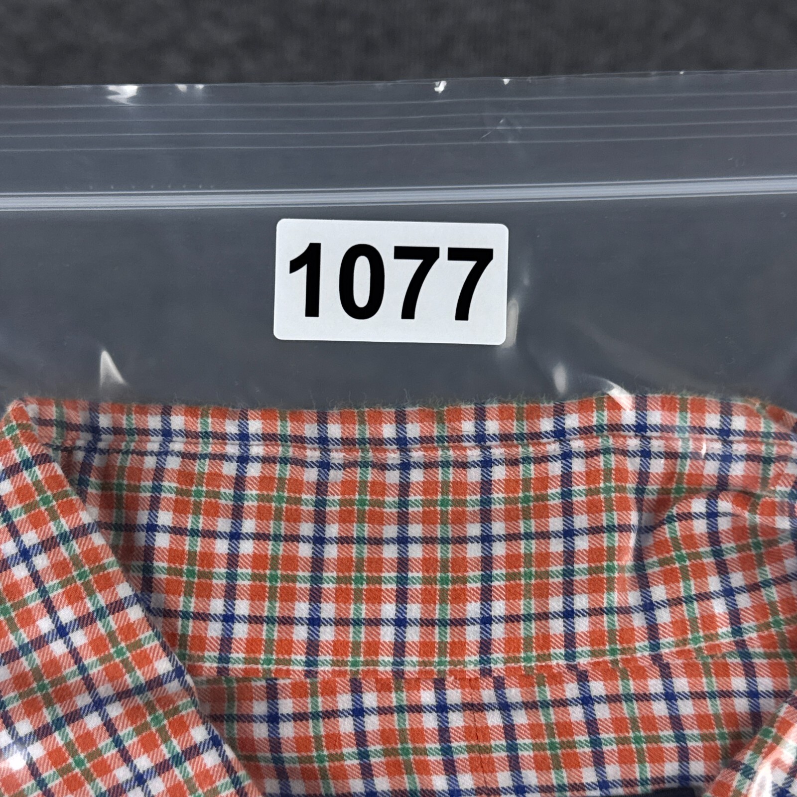 Polo Ralph Lauren Shirt Mens Large Orange Plaid 100% Cotton Casual Green Pony thumbnail 10