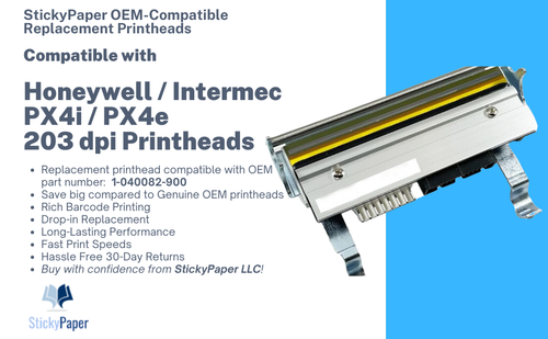 Honeywell/Intermec PX4i/PX4e (1-040082-900) OEM-Compatible 203 dpi Printhead - 第 1/8 張圖片