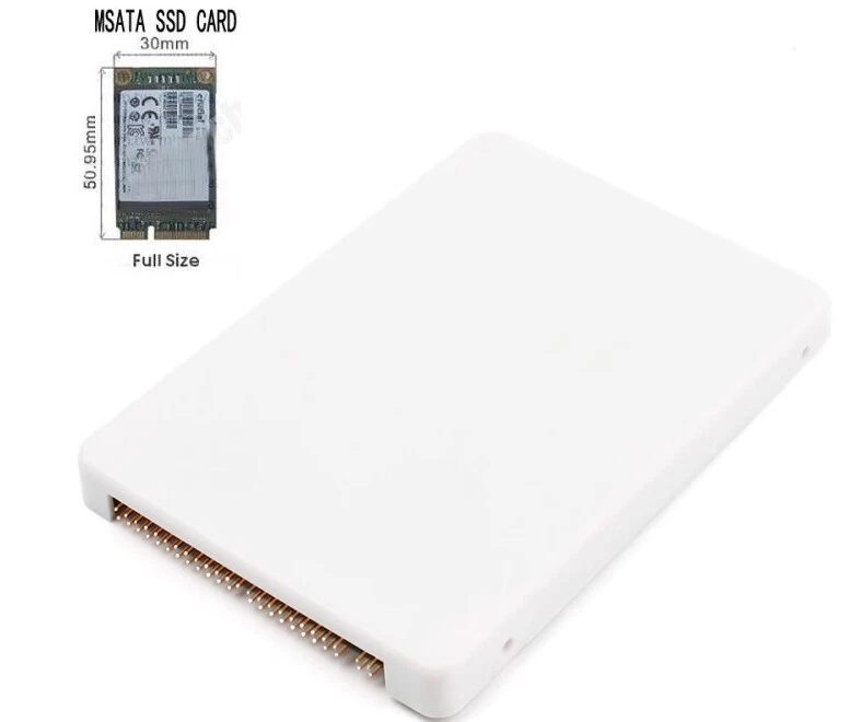 mSATA to 2.5" IDE HDD SSD 44Pin mSATA to PATA Adapter Card Converter with Case - Image 2 of 4