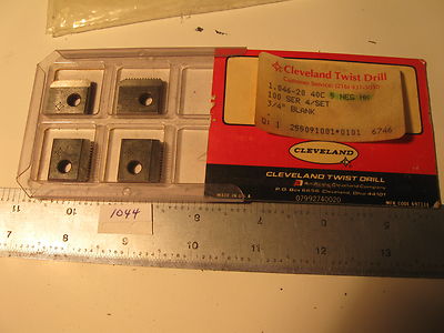 1.046-20 Cleveland Thread Chasers Series 100 Used 40C 5 neg HK 3/4 blank (1044)