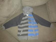 Boys Medium Full Zip - Black Jack Hoody - Gray  Blue   L   K     