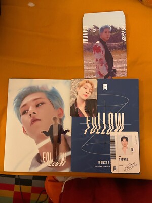 Monsta X Follow Version 3 Album mit Jooheon I.M Shownu Fotokarte Kpop
