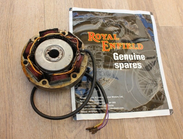 ROYAL ENFIELD 12V AC/DC ALTERNATOR SET 4 WIRE GENUINE PART #170413/E
