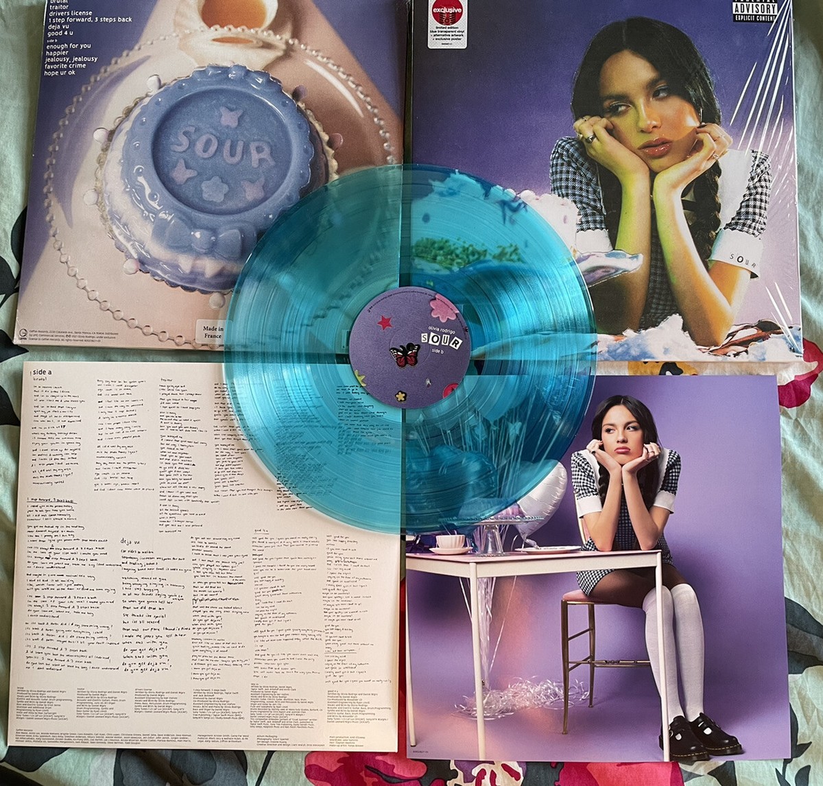 Olivia Rodrigo Sour Limited Edition Neon Blue Translucent