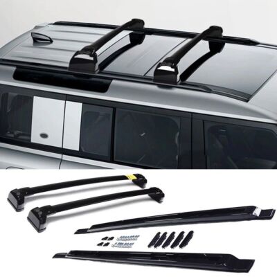 4pcs Roof Rack Strip Cross Bars for Land Rover Defender 110 130 2020-2024