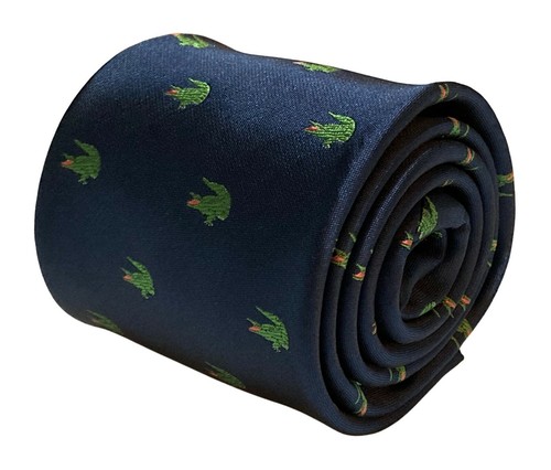 Frederick Thomas cravate noire avec ancre et roue de bateau skinny design nautique - France