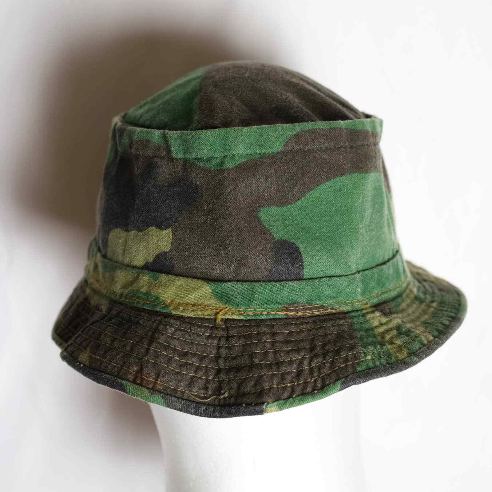 Kmart Camo Bucket Hat Men's L Woodland Camouflaged Fi… Gem