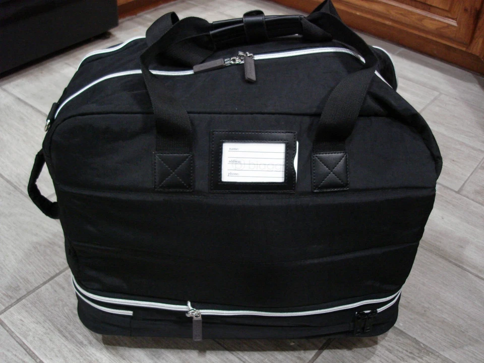 NUEVO Equipaje de mano Biaggi Zipsak Boost extensible debajo del asiento NEGRO/GRIS 15”-18” de alto. Foto 4 de 4