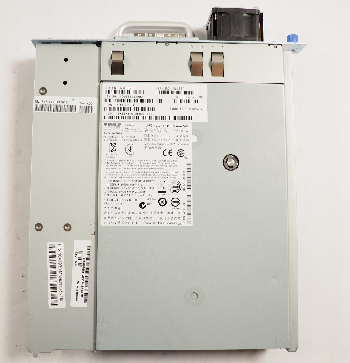 IBM LTO Ultrium 5-H 46X6073 M11657 46X1364 M11715 676R6 46X8403
