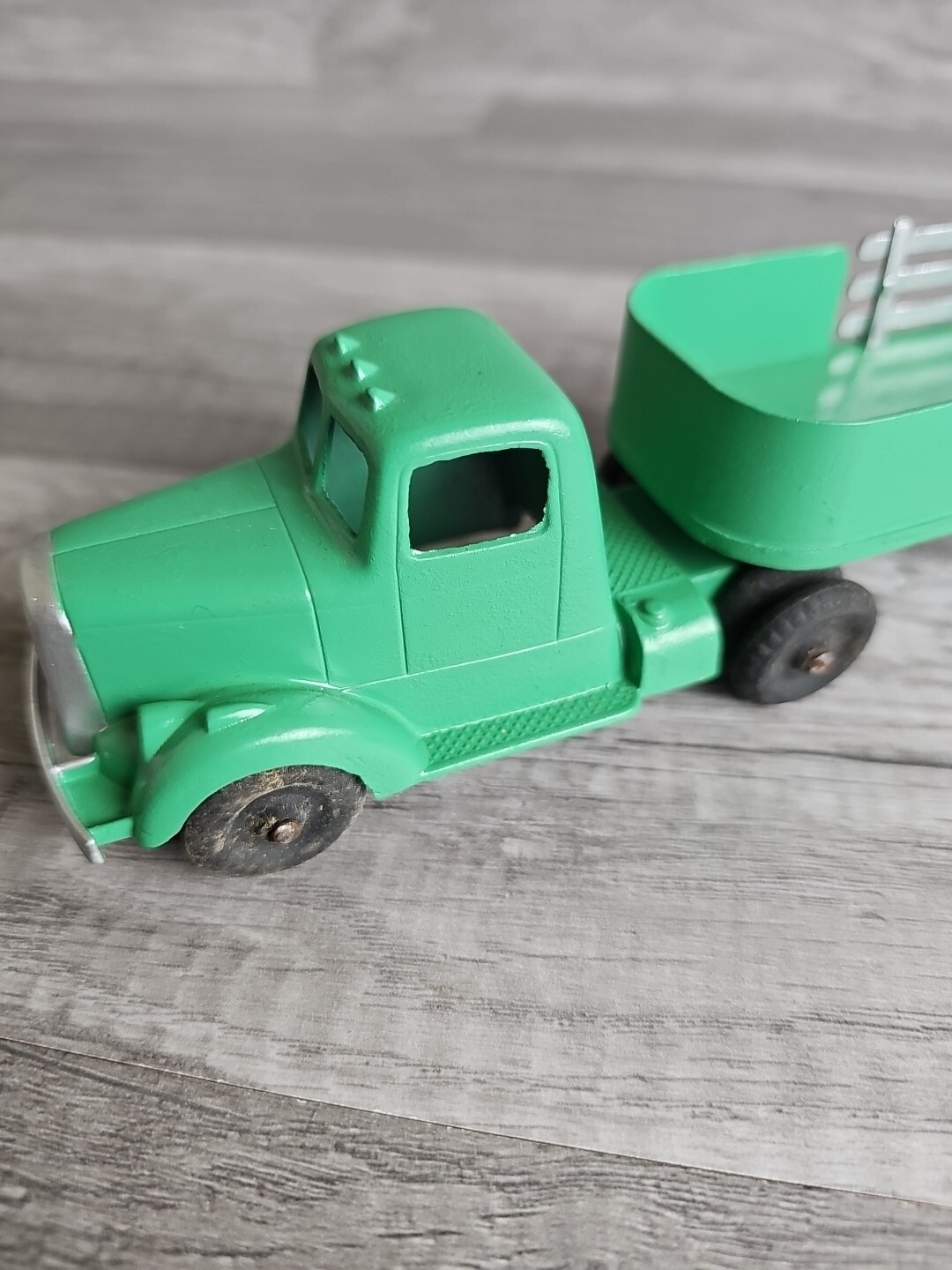 Vintage Green diecast Tootsie Toy semitruck and trailer eBay