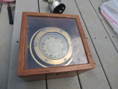 Bergen Norway Nautical Compass in original box (lot#15584)