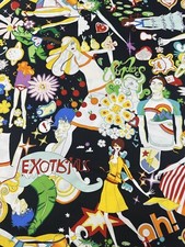 1 Yard 16" Heaven OOP Alexander Henry Cotton Fabric HTF