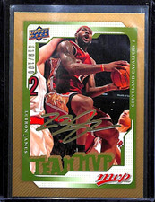 2008-09 Upper Deck MVP Gold Signature #175  Lebron James No 19 of 100