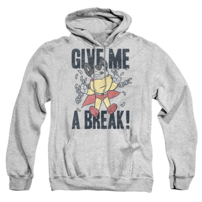 Mighty Mouse ''Give Me A Break'' Pullover Hoodie, Sweatshirt or Long Sleeve Tee
