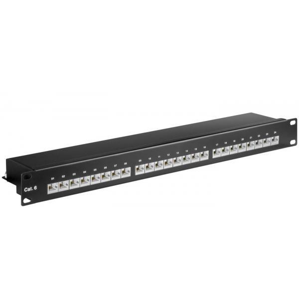Microconnect PP-014 pezzo di pannello 1U (CAT6 24 port 19 Patch Panel, - STP Shi