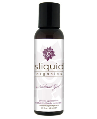 Sliquid Organics Natural Gel - 2 oz Thick Aloe Lubricant for Sensitive Tissues