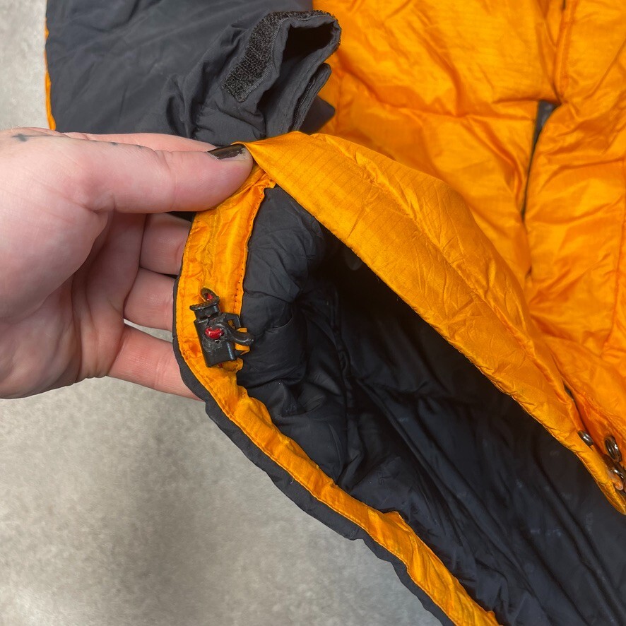 The North Face Summit Series Puffer Jacket Mens small 700 Down Ski Coat, Orange image 9