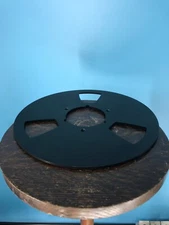 Burlington Recording 10.5" BLACK NAB METAL FLANGES-PAIR w/ 1/2" Hardware RTM ATR