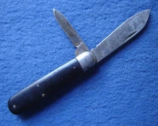 Vintage Cattaraugus Knife #21486~Bare End 2 Blade Folding Jack ~Little Valley NY