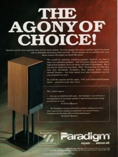 Paradigm - Speakers - Original Magazine Ad - 1989