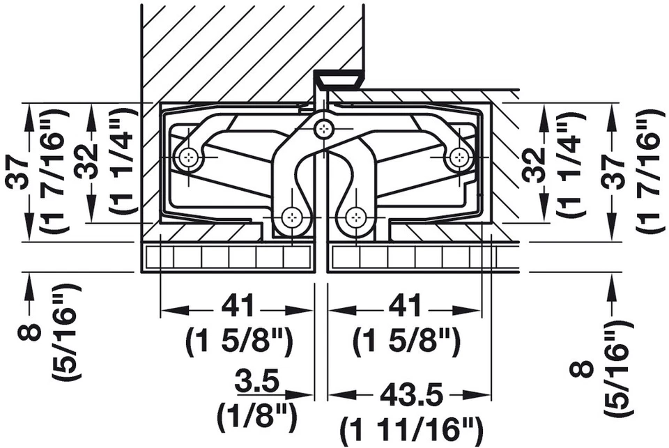 Oggetto Cerniera TECTUS TE 640 3D A8 Simonswerk Cerniere Porta 160 KG - Immagine 3 di 4