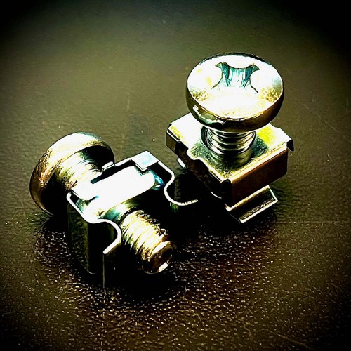 M6 Cage Clip Captive Nut plus M6 x 15 Pozi Pan Machine Screw - Picture 2 of 23